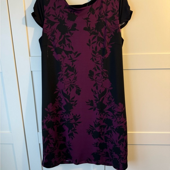 Purple and Black Knee Length Dress - Picture 9 of 10